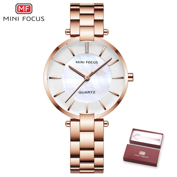 Minifocus Brand Casual Fashion Ladies Quartz Watch