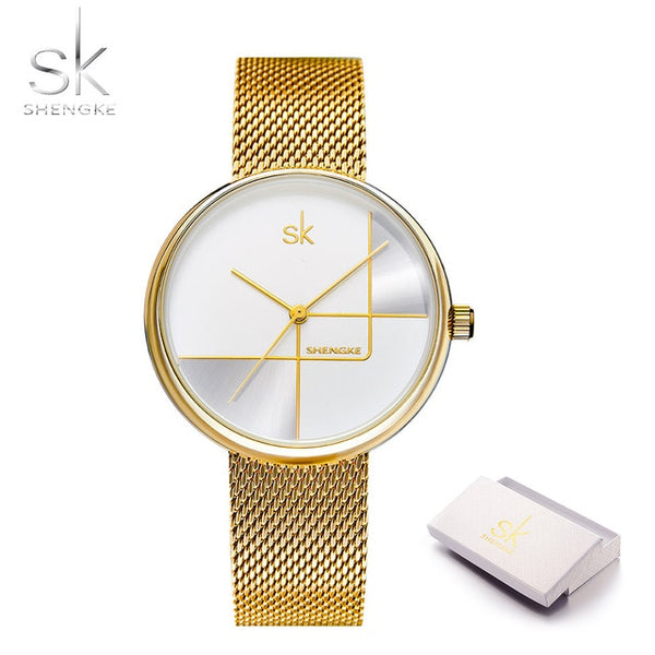 Rosegold Mesh Special Dial Quartz Japanese Movement Wrist watch
