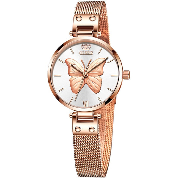 Olevs Women Butterfly Watch
