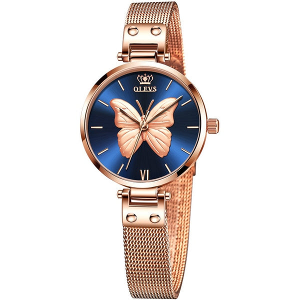 Olevs Women Butterfly Watch