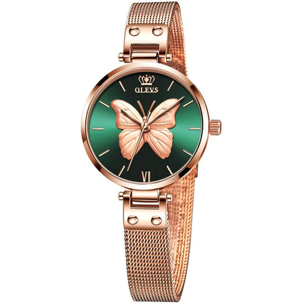 Olevs Women Butterfly Watch