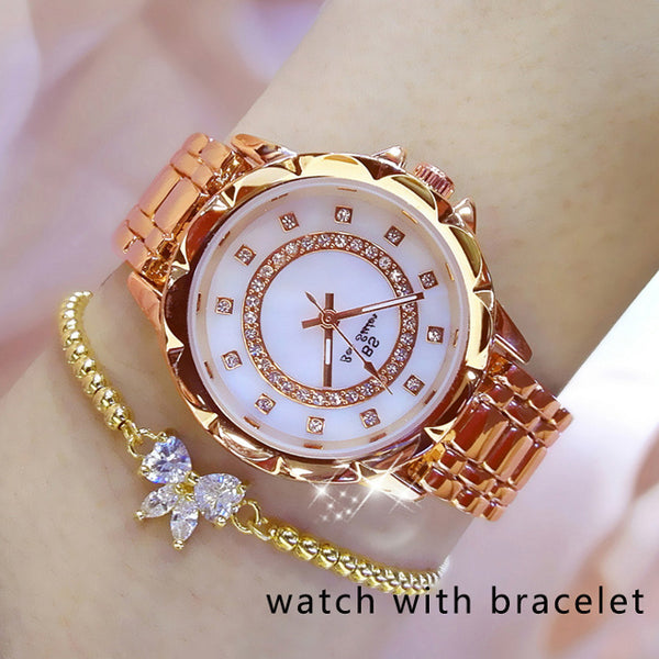 Diamond Women Luxury Brand Rhinestone Elegant Watch
