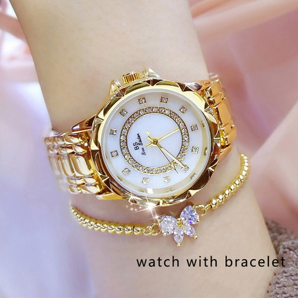 Diamond Women Luxury Brand Rhinestone Elegant Watch
