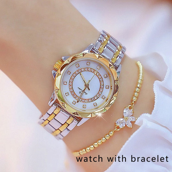Diamond Women Luxury Brand Rhinestone Elegant Watch