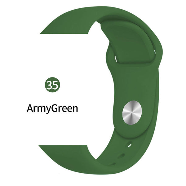 Soft Sports Watch Silicone band Watch for Apple 4 3 2 1 38 MM 42 MM Breathable Bracelet for Iwatch Series 5 40mm 44mm strap