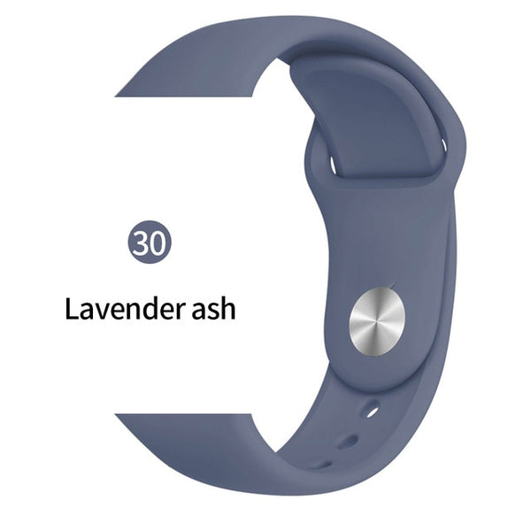 Soft Sports Watch Silicone band Watch for Apple 4 3 2 1 38 MM 42 MM Breathable Bracelet for Iwatch Series 5 40mm 44mm strap