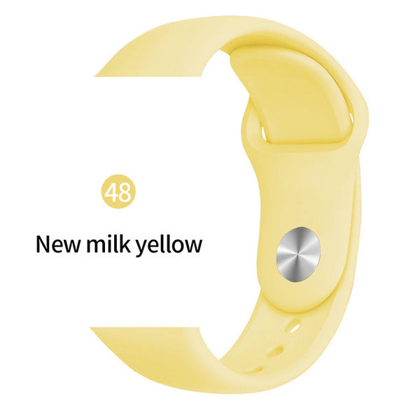 Soft Sports Watch Silicone band Watch for Apple 4 3 2 1 38 MM 42 MM Breathable Bracelet for Iwatch Series 5 40mm 44mm strap