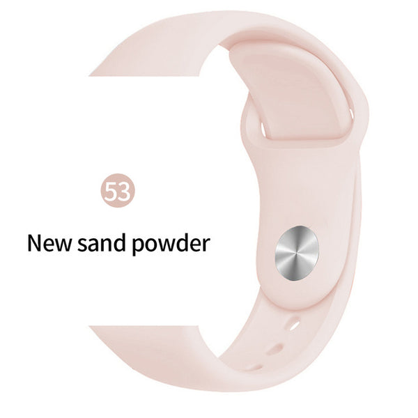 Soft Sports Watch Silicone band Watch for Apple 4 3 2 1 38 MM 42 MM Breathable Bracelet for Iwatch Series 5 40mm 44mm strap