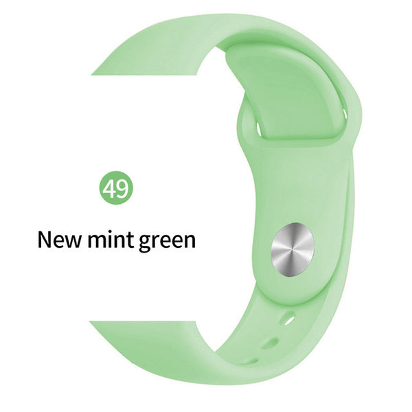 Soft Sports Watch Silicone band Watch for Apple 4 3 2 1 38 MM 42 MM Breathable Bracelet for Iwatch Series 5 40mm 44mm strap