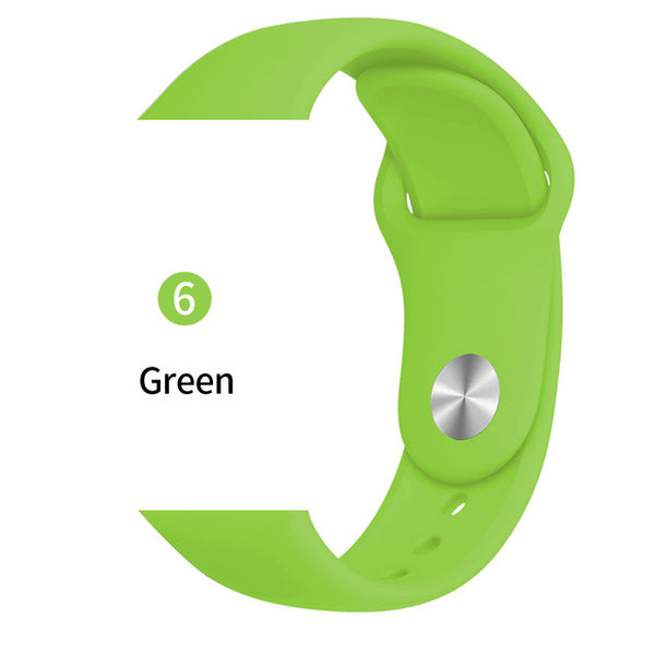 Soft Sports Watch Silicone band Watch for Apple 4 3 2 1 38 MM 42 MM Breathable Bracelet for Iwatch Series 5 40mm 44mm strap