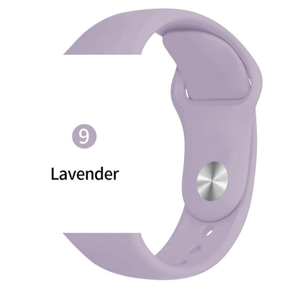 Soft Sports Watch Silicone band Watch for Apple 4 3 2 1 38 MM 42 MM Breathable Bracelet for Iwatch Series 5 40mm 44mm strap