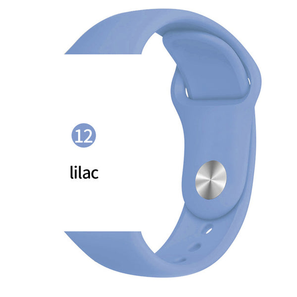 Soft Sports Watch Silicone band Watch for Apple 4 3 2 1 38 MM 42 MM Breathable Bracelet for Iwatch Series 5 40mm 44mm strap