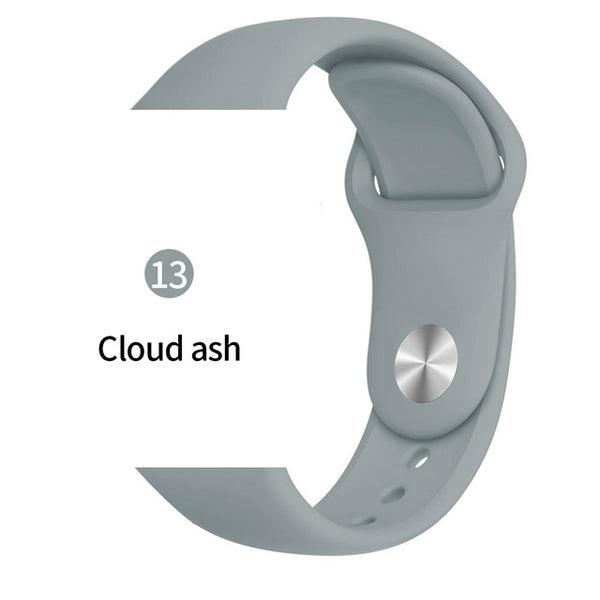 Soft Sports Watch Silicone band Watch for Apple 4 3 2 1 38 MM 42 MM Breathable Bracelet for Iwatch Series 5 40mm 44mm strap