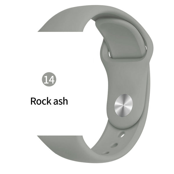 Soft Sports Watch Silicone band Watch for Apple 4 3 2 1 38 MM 42 MM Breathable Bracelet for Iwatch Series 5 40mm 44mm strap