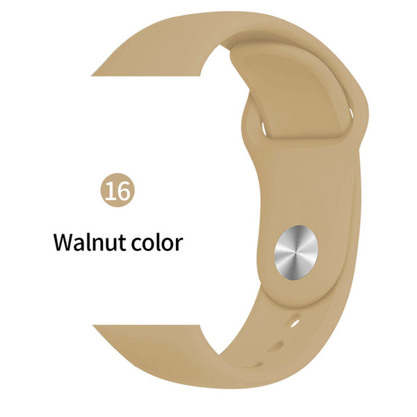 Soft Sports Watch Silicone band Watch for Apple 4 3 2 1 38 MM 42 MM Breathable Bracelet for Iwatch Series 5 40mm 44mm strap