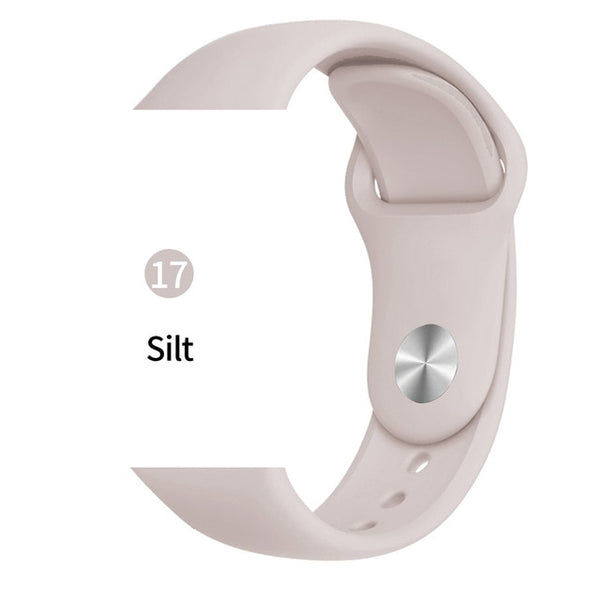 Soft Sports Watch Silicone band Watch for Apple 4 3 2 1 38 MM 42 MM Breathable Bracelet for Iwatch Series 5 40mm 44mm strap