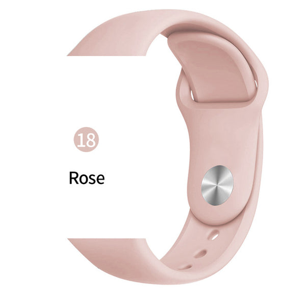 Soft Sports Watch Silicone band Watch for Apple 4 3 2 1 38 MM 42 MM Breathable Bracelet for Iwatch Series 5 40mm 44mm strap