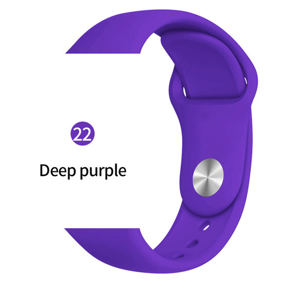 Soft Sports Watch Silicone band Watch for Apple 4 3 2 1 38 MM 42 MM Breathable Bracelet for Iwatch Series 5 40mm 44mm strap