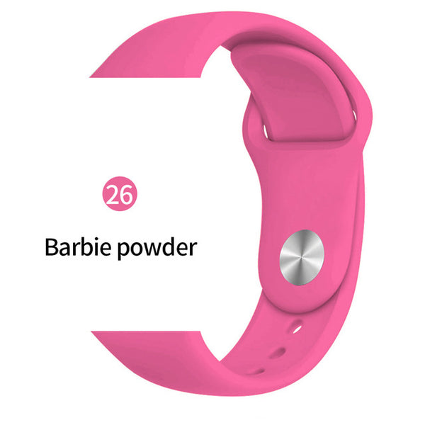 Soft Sports Watch Silicone band Watch for Apple 4 3 2 1 38 MM 42 MM Breathable Bracelet for Iwatch Series 5 40mm 44mm strap