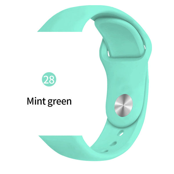 Soft Sports Watch Silicone band Watch for Apple 4 3 2 1 38 MM 42 MM Breathable Bracelet for Iwatch Series 5 40mm 44mm strap