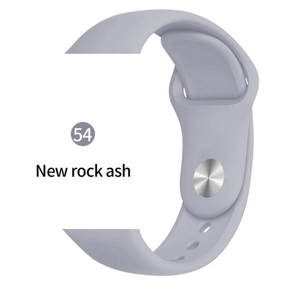 Soft Sports Watch Silicone band Watch for Apple 4 3 2 1 38 MM 42 MM Breathable Bracelet for Iwatch Series 5 40mm 44mm strap