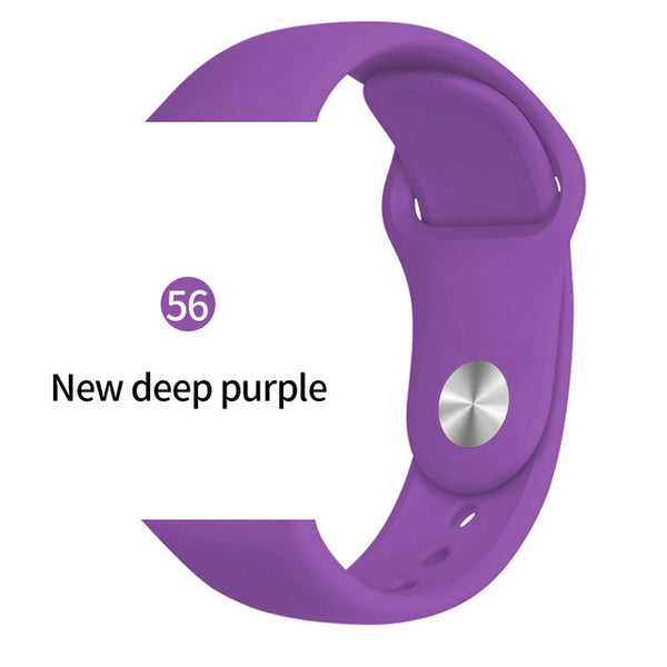 Soft Sports Watch Silicone band Watch for Apple 4 3 2 1 38 MM 42 MM Breathable Bracelet for Iwatch Series 5 40mm 44mm strap