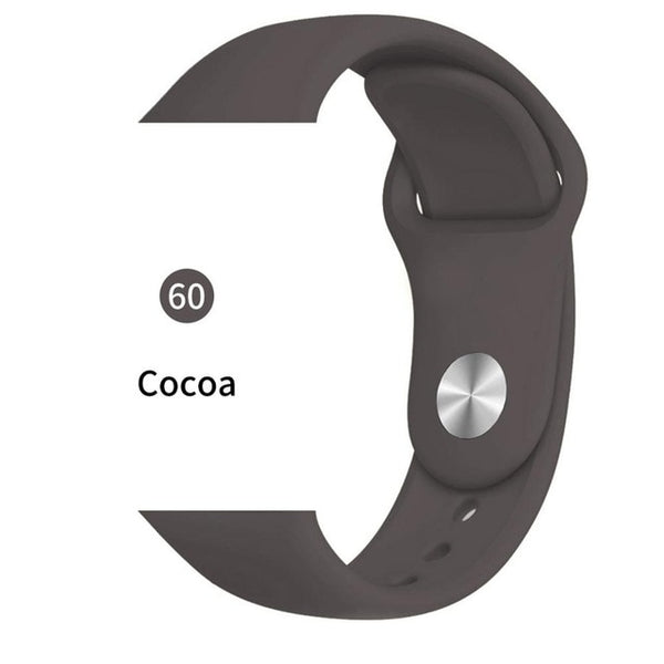 Soft Sports Watch Silicone band Watch for Apple 4 3 2 1 38 MM 42 MM Breathable Bracelet for Iwatch Series 5 40mm 44mm strap