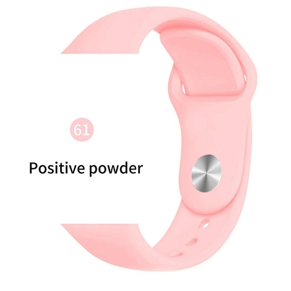 Soft Sports Watch Silicone band Watch for Apple 4 3 2 1 38 MM 42 MM Breathable Bracelet for Iwatch Series 5 40mm 44mm strap