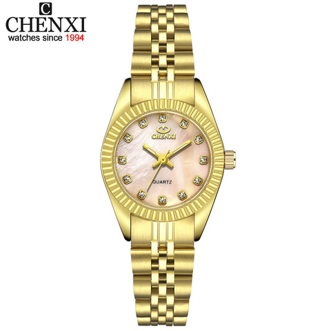 Luxury Stainless Steel Quartz Waterproof Diamond Wrist watch