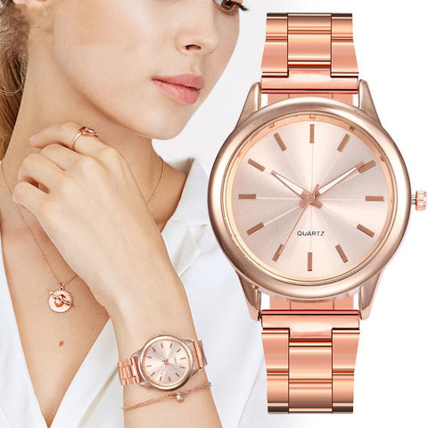 Mesh Stainless Steel Bracelet Casual Wrist Watch