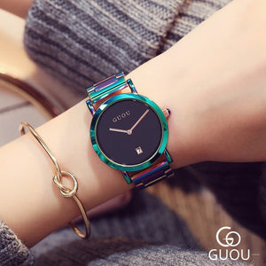 Relogio Feminino Fashion Colorful Rainbow Women Watch